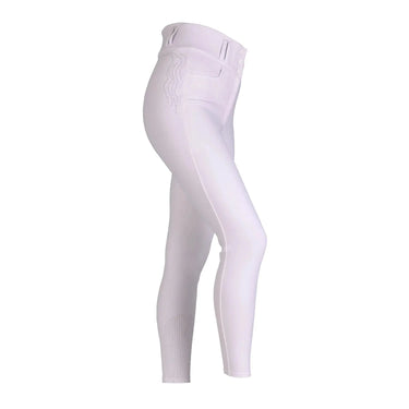 Buy the Shires Aubrion White Optima Pro Breeches | Online for Equine