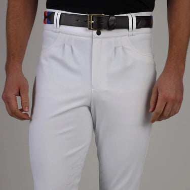 Shires Aubrion White Optima MX-LG Breeches - Mens| Online For Equine