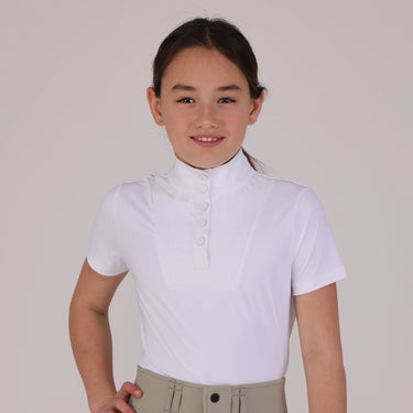 Shires Aubrion White Optima MX Show Shirt - Young Rider| Online For Equine