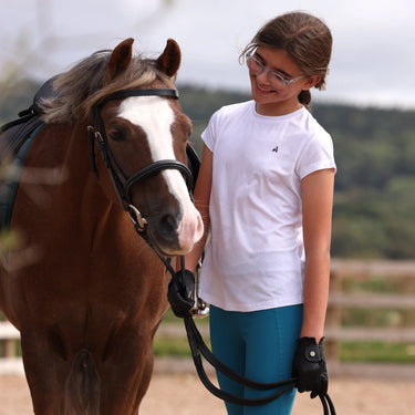 Shires Aubrion White React Tech T-Shirt - Young Rider| Online For Equine