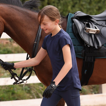 Shires Aubrion White React Tech T-Shirt - Young Rider| Online For Equine