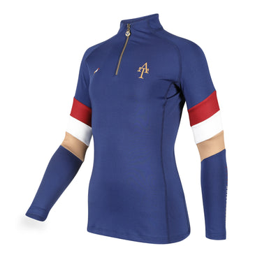 Buy Shires Aubrion Young Rider Navy Team Long Sleeve Base Layer - 7-8 Years| Online for Equine