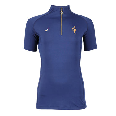 Buy the Shires Aubrion Young Rider Navy Team Short Sleeve Base Layer | Online for Equine