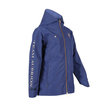 Buy the Shires Aubrion Young Rider Navy Team Waterproof Jacket | Online for Equine