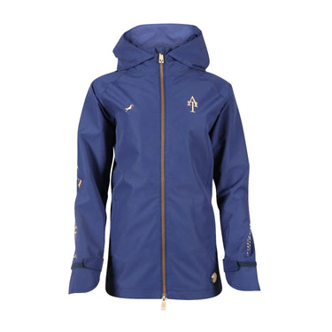 Buy the Shires Aubrion Young Rider Navy Team Waterproof Jacket | Online for Equine