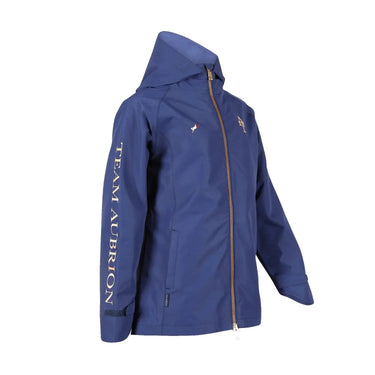 Buy the Shires Aubrion Young Rider Navy Team Waterproof Jacket | Online for Equine