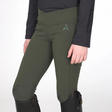 Shires Aubrion Young Rider React Crossover Riding Tight Khaki| Online For Equine