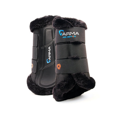 Shires Black ARMA Air Motion SupaFleece Brushing Boots| Online For Equine