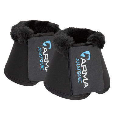 Shires Black ARMA SupaFleece Neoprene Over Reach Boots| Online For Equine