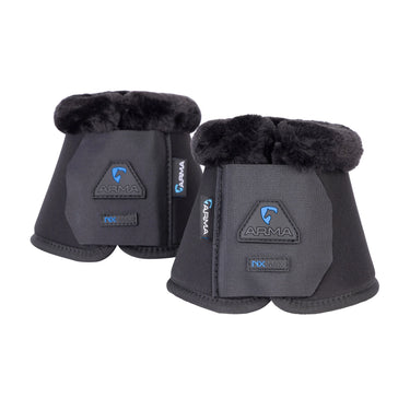 Shires Black ARMA SupaFleece Neoprene Over Reach Boots| Online For Equine