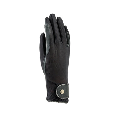 Shires Black Aubrion Aero FlexFit Riding Gloves| Online For Equine