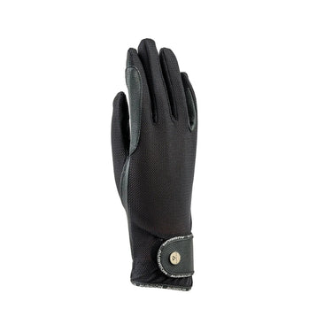 Shires Black Aubrion Aero Flexfit Riding Gloves - Childs| Online For Equine