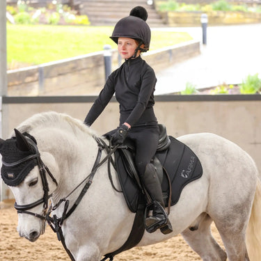 Shires Black Aubrion Eltar Riding Tights - Young Rider| Online For Equine