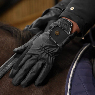 Shires Black Aubrion Stadium Winter Riding Gloves| Online For Equine