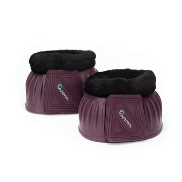 Shires Black Cherry ARMA Black Fleece Over Reach Boots| Online For Equine