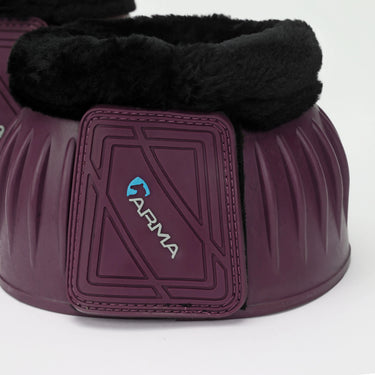 Shires Black Cherry ARMA Black Fleece Over Reach Boots| Online For Equine