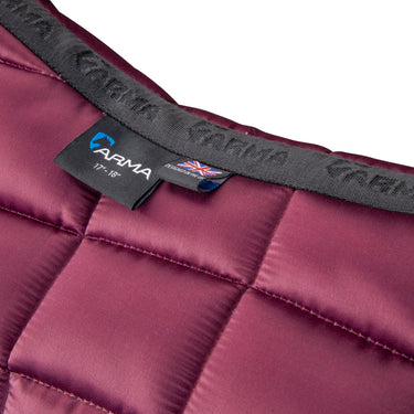 Shires Black Cherry ARMA Eltar Satin Jump Saddlecloth| Online For Equine