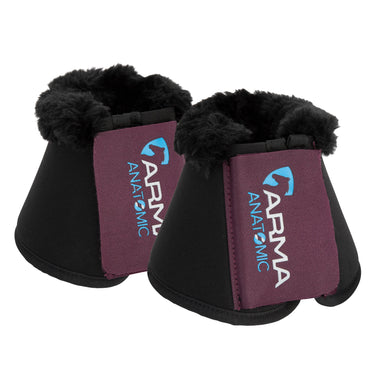Shires Black Cherry ARMA SupaFleece Neoprene Over Reach Boots| Online For Equine