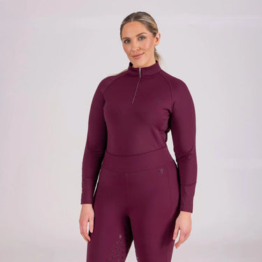 Shires Black Cherry Aubrion Eltar Base Layer| Online For Equine