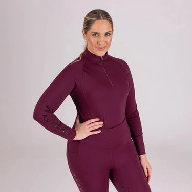 Shires Black Cherry Aubrion Eltar Base Layer| Online For Equine