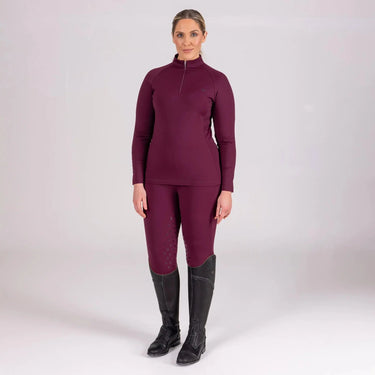 Shires Black Cherry Aubrion Eltar Base Layer| Online For Equine