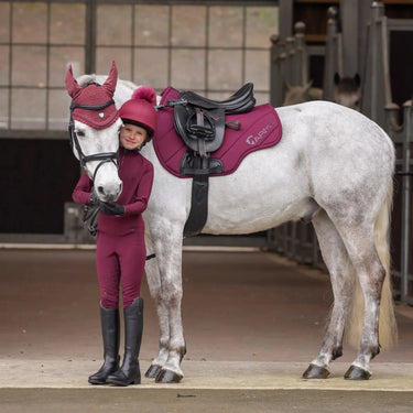 Shires Black Cherry Aubrion Eltar Riding Tights - Young Rider| Online For Equine