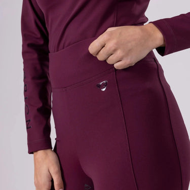 Shires Black Cherry Aubrion Eltar Riding Tights| Online For Equine