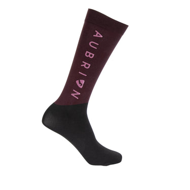 Shires Black Cherry Aubrion Eltar Socks - Child| Online For Equine
