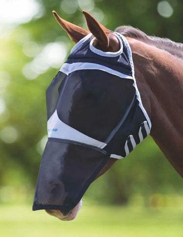 Buy Shires Black Fine Mesh Fly Mask with Ear Holes & Nose| Online for Equine