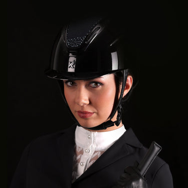 Shires Black Karben Amity SPKL Crystal Riding Hat| Online For Equine