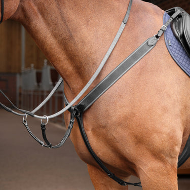 Shires Black Lusso Three Point Elastic Breastplate| Online For Equine