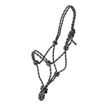 Shires Black/White Rope Control Headcollar| Online For Equine