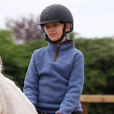 Shires Blue Aubrion Core Half Zip Fleece - Young Rider| Online For Equine