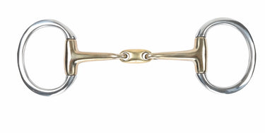 Shires Brass Alloy Flat Ring Eggbutt Snaffle With Lozenge| Online For Equine