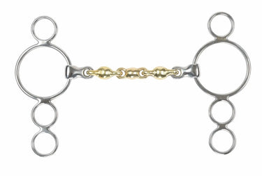 Buy Shires Brass Alloy Waterford Three Ring Gag| Online for Equine