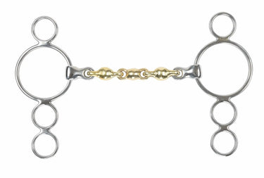 Buy Shires Brass Alloy Waterford Three Ring Gag| Online for Equine