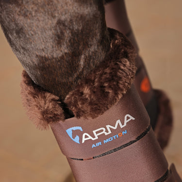 Shires Brown ARMA Air Motion SupaFleece Brushing Boots| Online For Equine