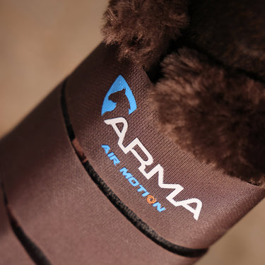 Shires Brown ARMA Air Motion SupaFleece Brushing Boots| Online For Equine
