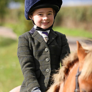 Shires Dark Green Check Aubrion Childs Saratoga Jacket| Online For Equine