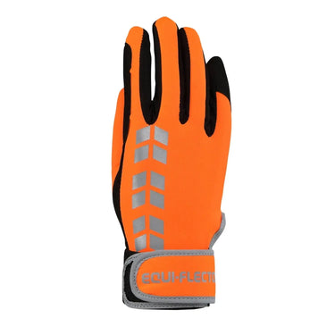 Buy the Shires EQUI-FLECTOR Orange Riding Gloves | Online for Equine