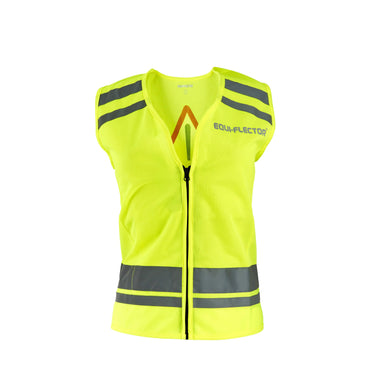 Buy the Shires Equi-Flector Yellow Caution Horse Hi Vis Safety Vest | Online for Equine