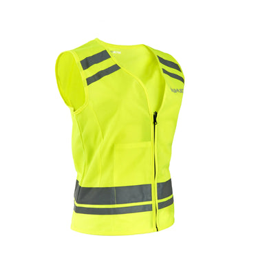 Buy the Shires Equi-Flector Yellow Caution Horse Hi Vis Safety Vest | Online for Equine