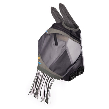 Shires FlyGuard Pro Air Motion Fly Mask with Ears & Fringe Khaki| Online For Equine