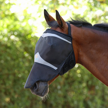 Shires FlyGuard Pro Fine Mesh Earless Fly Mask with Nose| Online For Equine