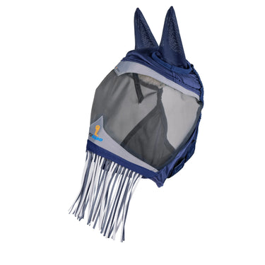 Shires FlyGuard Pro Fine Mesh Fly Mask with Ears & Nose Fringe Navy| Online For Equine
