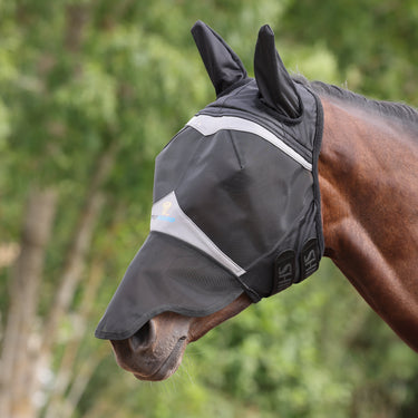 Shires FlyGuard Pro Fine Mesh Fly Mask with Ears & Nose Jet| Online For Equine