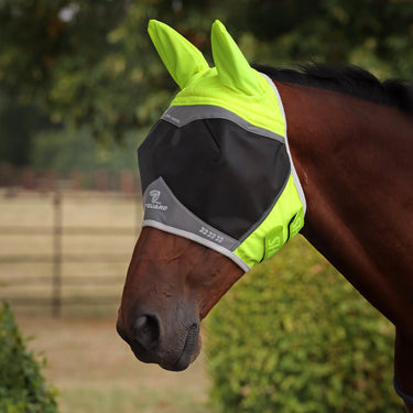 Shires FlyGuard Pro Hi-Viz Fine Mesh Fly Mask with Ears| Online For Equine