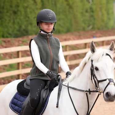 Shires Green Aubrion Core Fleece Gilet - Young Rider| Online For Equine