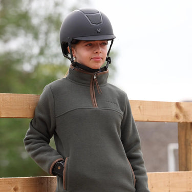 Shires Green Aubrion Core Half Zip Fleece - Young Rider| Online For Equine