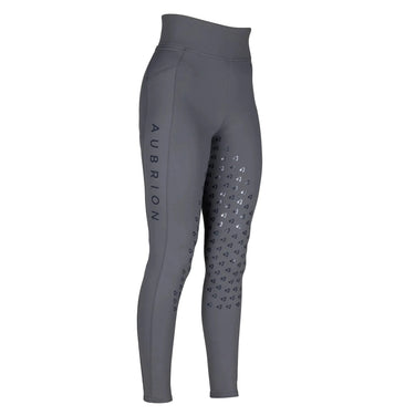 Shires Grey Aubrion Eltar Riding Tights - Young Rider| Online For Equine